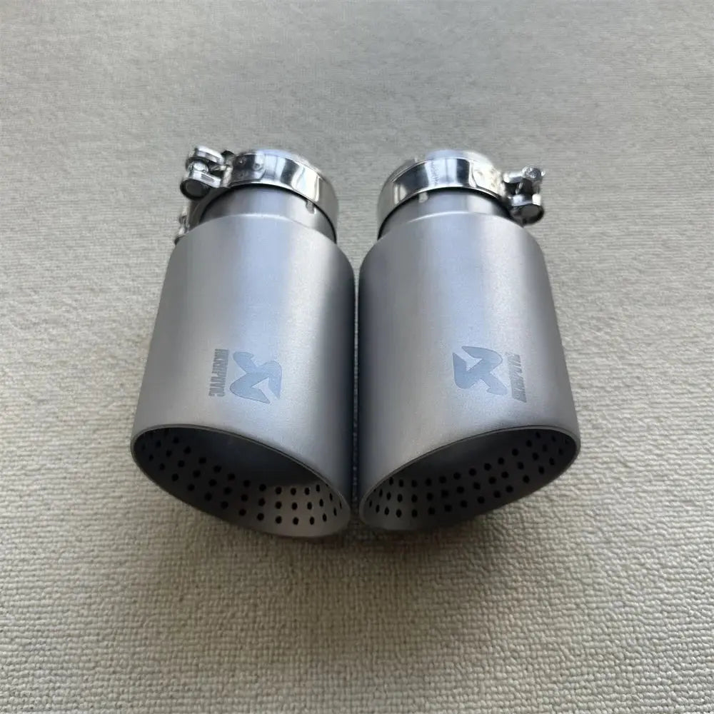 1Piece Exhaust Tips Matte Stainless Steel Car Exhaust Muffler Tips Tail Pipe Exhaust System tail Pipe Nozzle For muffler Revix