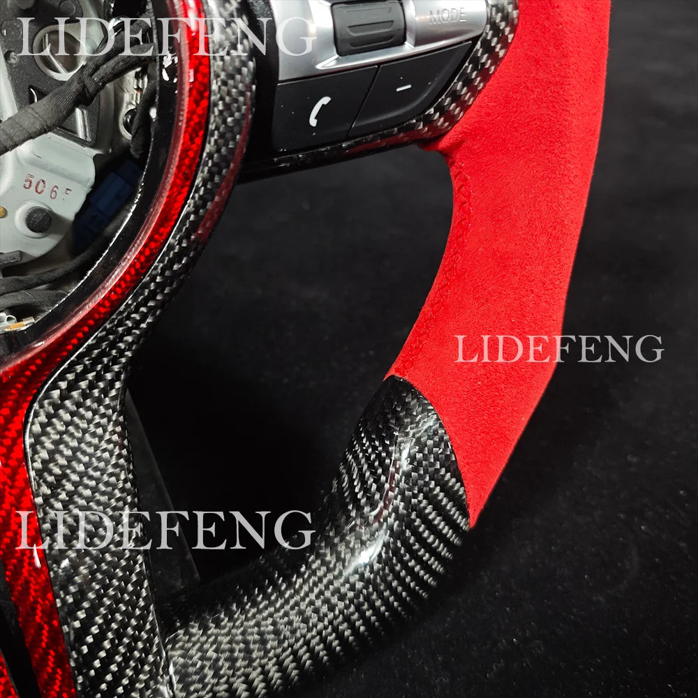 LED Carbon Fiber Steering Wheel Compatible With BMW Models Revix