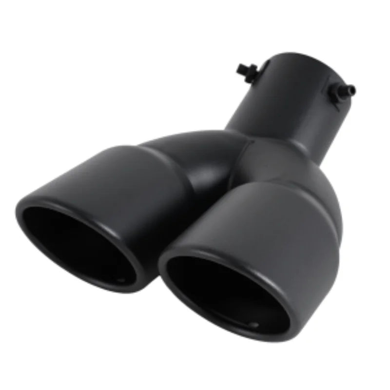 Universal 63mm Car Muffler Exhaust Tip Tail Pipe Stainless Steel Car Rear Tail Throat Car Accessories Revix