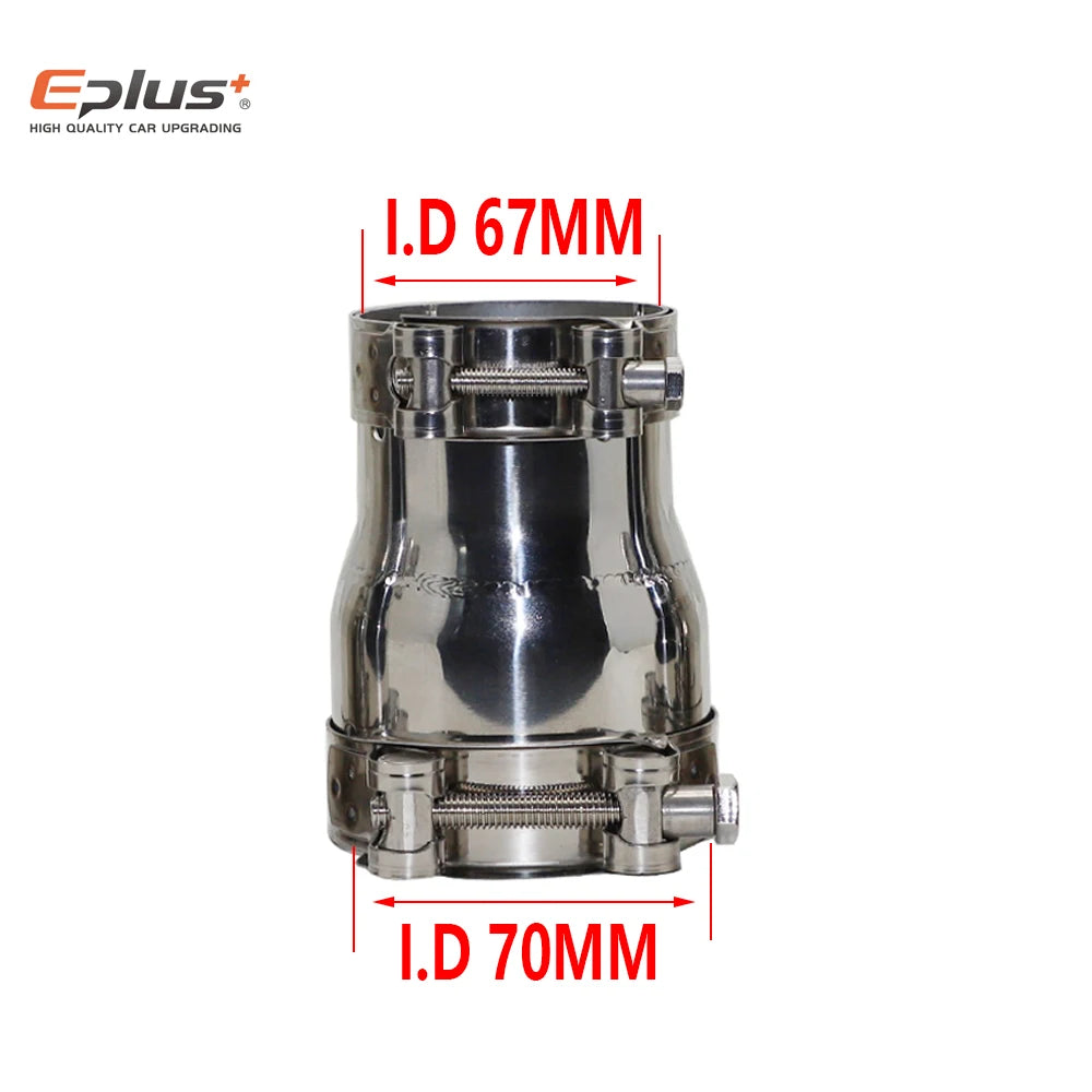 Universal Stainless Steel Exhaust Adapters Various izes (54mm–77mm)