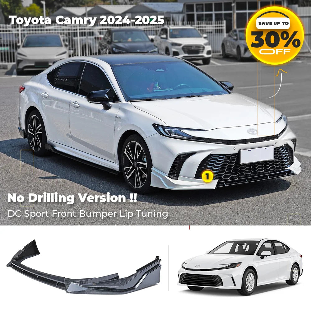 For Toyota Camry LE XLE SE XSE 2024-2025 Front Bumper Lip Rear Diffuser Side Spillter Spoiler Camry 2023 2024 Body Tuning Revix