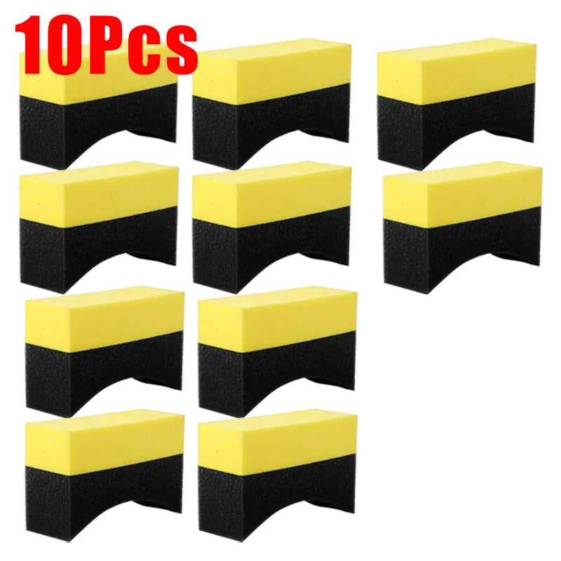 Car Tire Cleaning Sponge Auto Wheel Microfiber Suction Sponge Brush Set for Cars Wheels Tyre Clean Polishing Detail Brushes Tool Revix