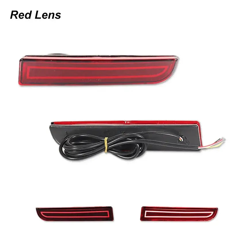 LED Bumper Reflector Lights For Mitsubishi Lancer Evo Evolution ASX Outlander Sport RVR Dynamic Turn Signal Rear Tail Brake Lamp Revix