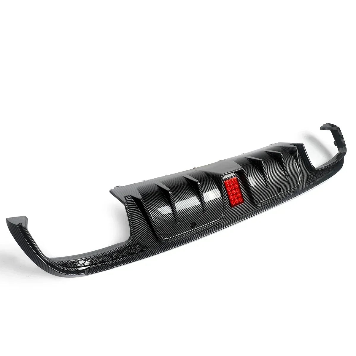 Rear Diffuser With Exhaust Tips For W205 2015-2021 Carbon Look For C63/ C63S/C43 4 Door Sedan Revix