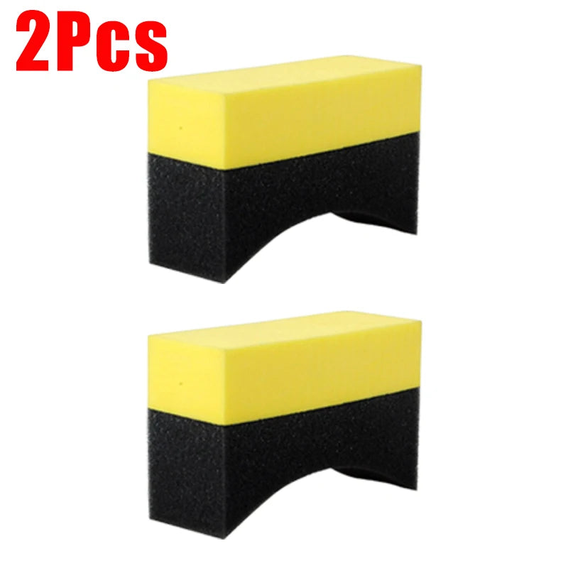Car Tire Cleaning Sponge Auto Wheel Microfiber Suction Sponge Brush Set for Cars Wheels Tyre Clean Polishing Detail Brushes Tool Revix