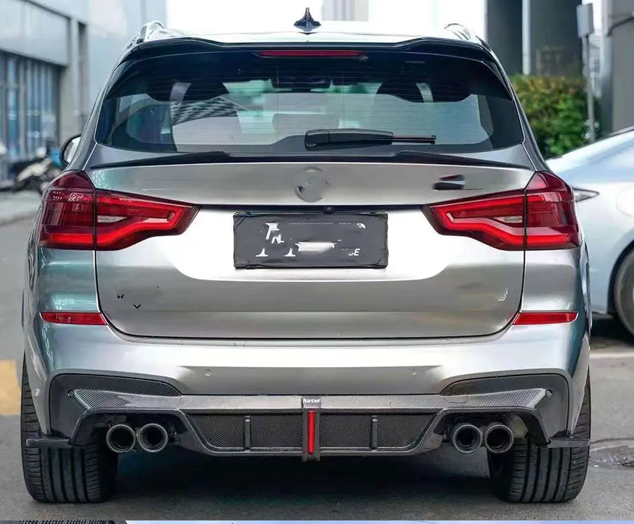 For BMW X3 G01 2019+ Carbon Fiber Diffuser Back lip Car Rear Bumper Diffuser Revix