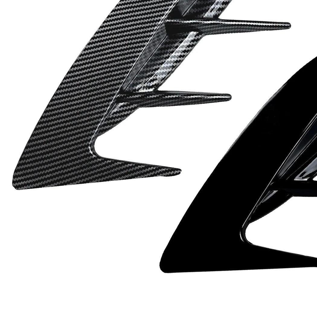 2Pcs Rear Bumper Side Vent C Canard Covers For KIA Stinger 2017-2023 Front Bumper Trim Canards Car Styling Accessory Revix