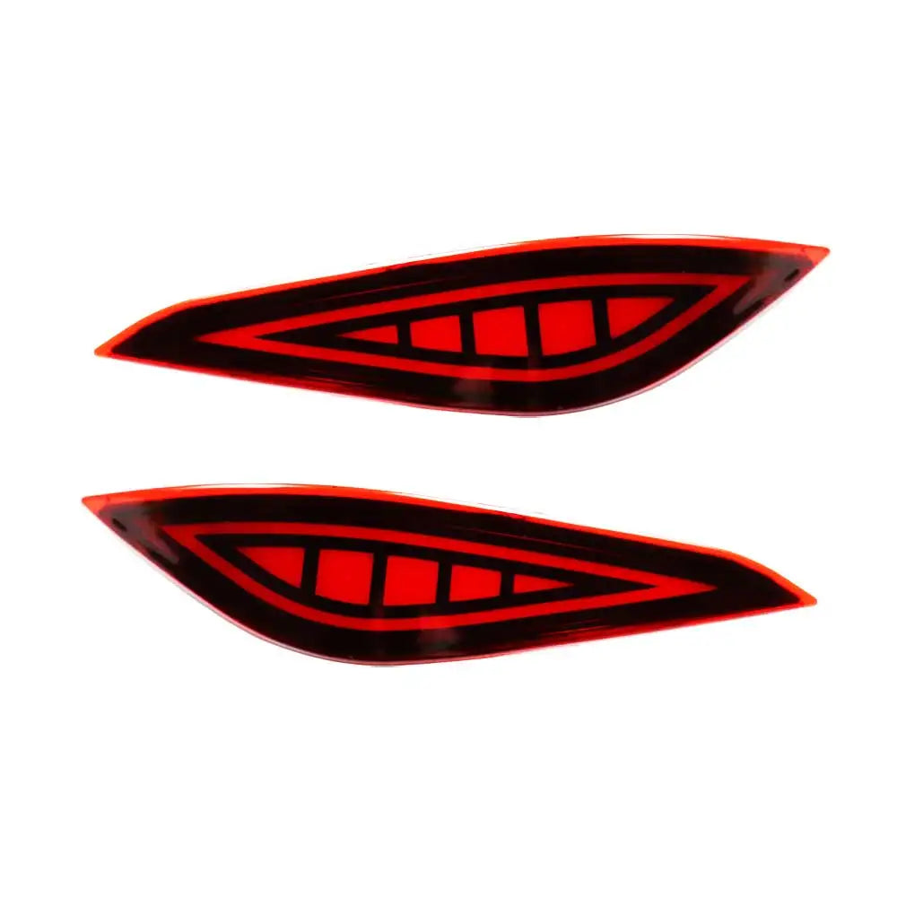 2PCS LED Reflector For Toyota Rush 2018 2019 2020 Car Rear Fog Lamp Brake Light Rear Bumper Decoration Lamp Revix