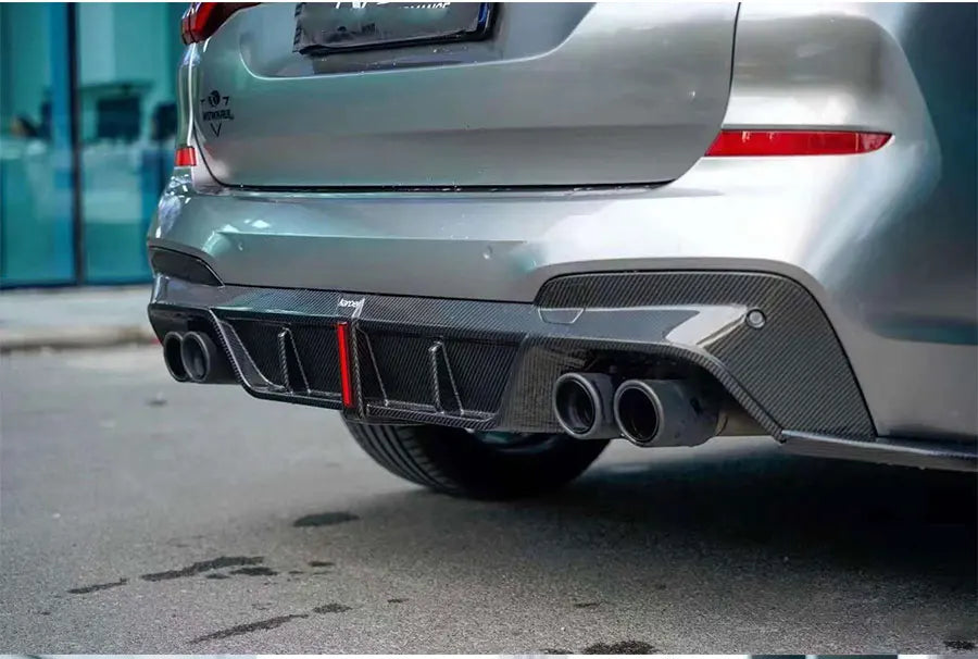 For BMW X3 G01 2019+ Carbon Fiber Diffuser Back lip Car Rear Bumper Diffuser Revix