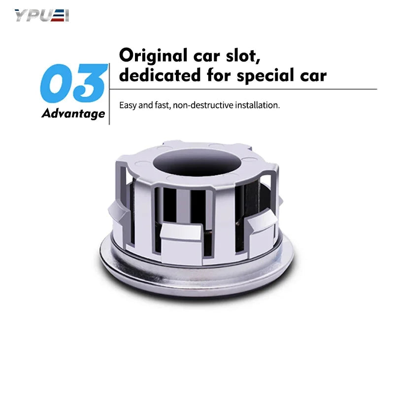 LED Wheel Caps with Floating Illumination For for Mercedes-Benz A CLASS B CLASS C 75mm Revix