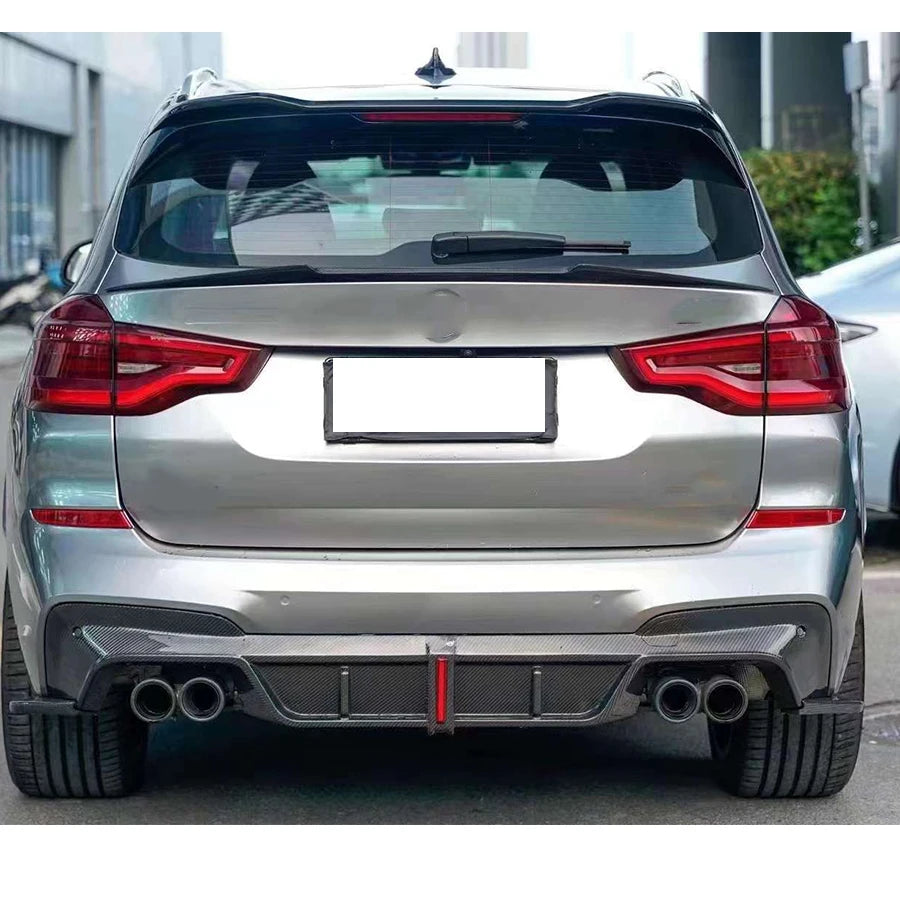 For BMW X3 G01 2019+ Carbon Fiber Diffuser Back lip Car Rear Bumper Diffuser Revix