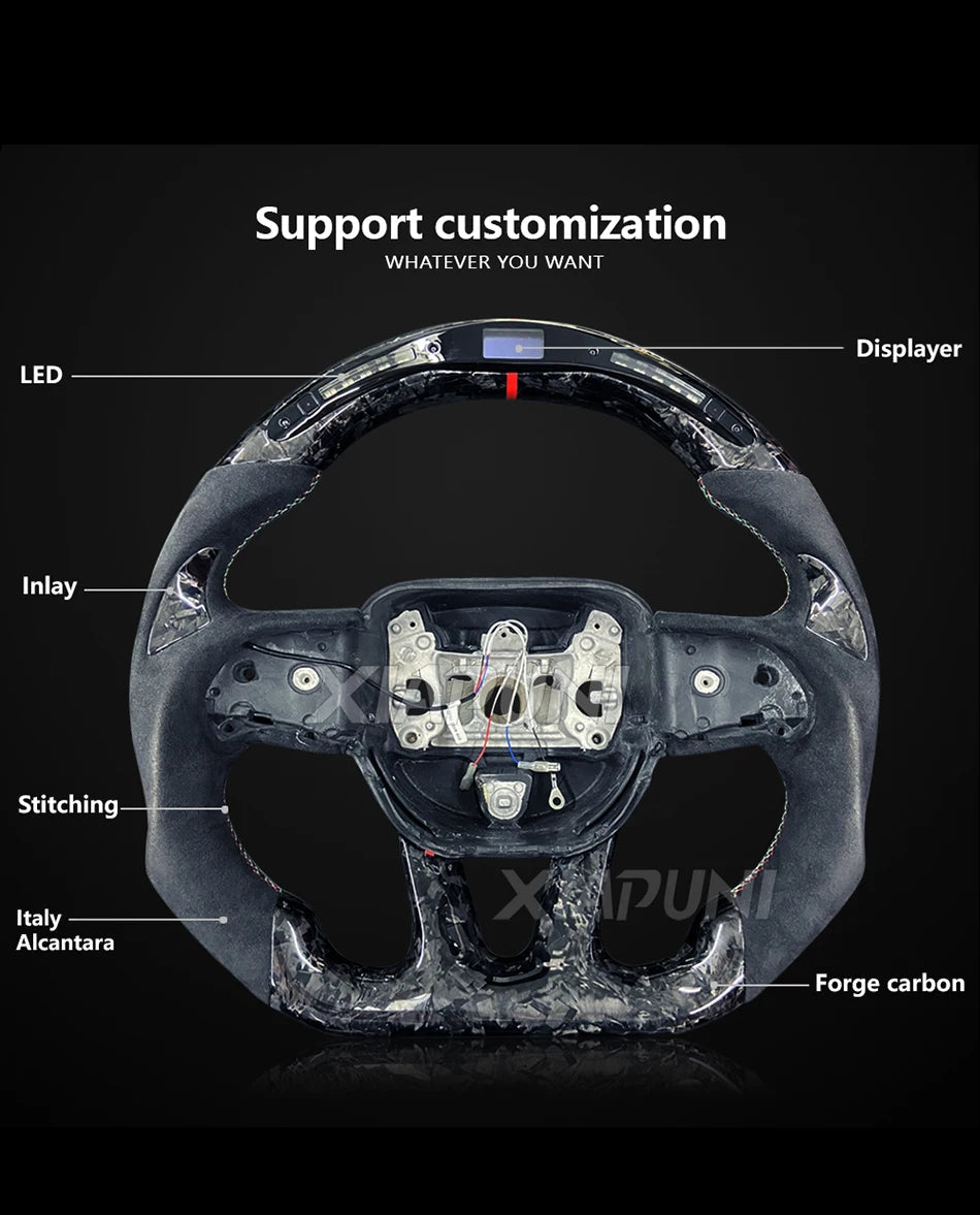 Racing LED Steering Wheel Fit For Dodge Challenger SRT 2015-2024 Revix
