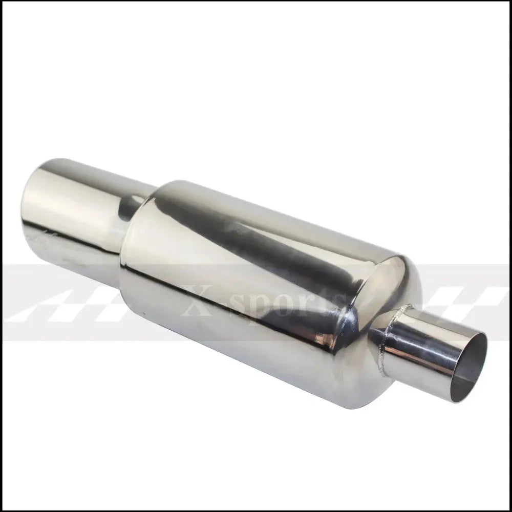 Car Motorbike Exhaust System Exhaust Pipe Muffler Tip Universal Stainless Steel ID 51MM 57MM 63MM Outlet 89mm Silencer Tail Pipe Revix