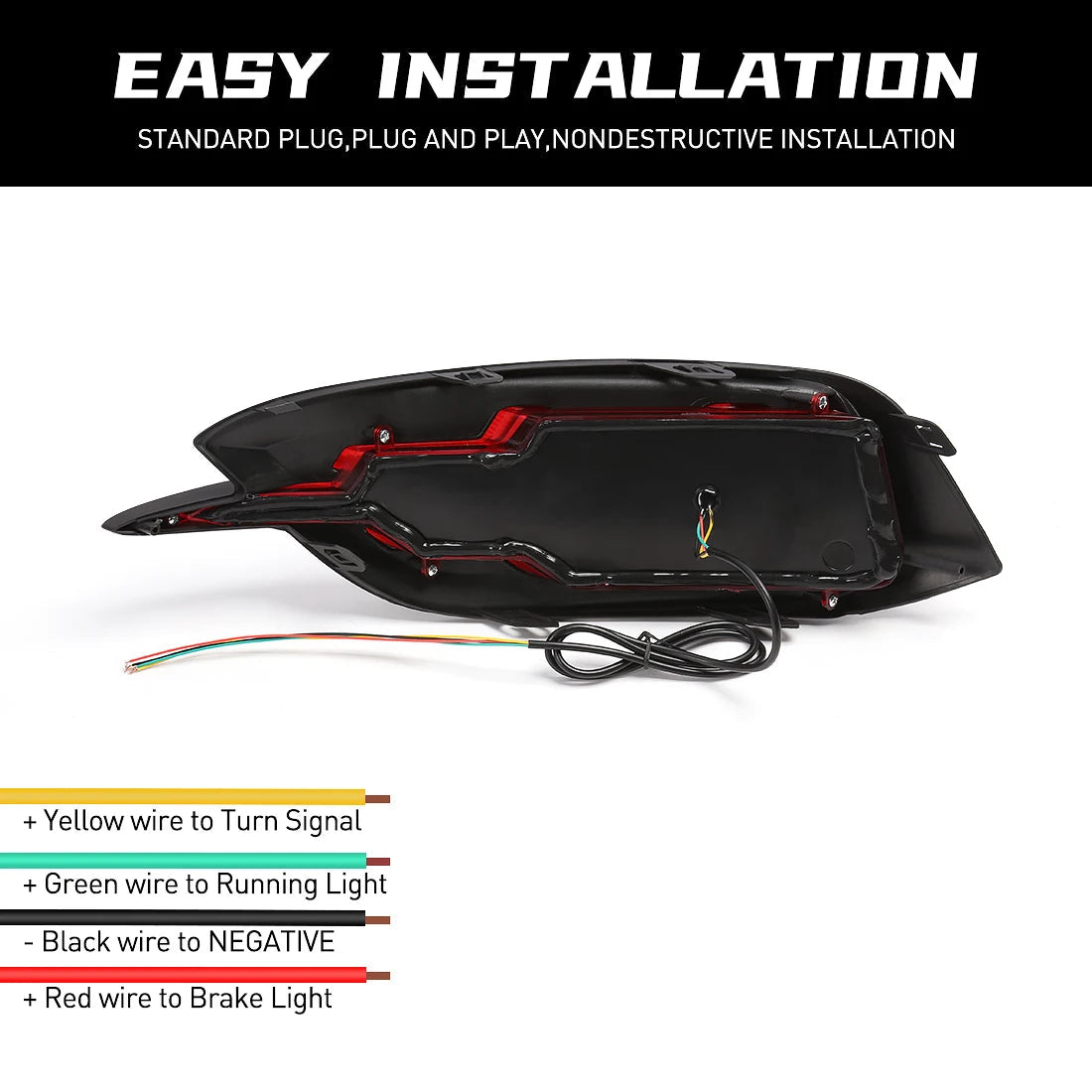 For Honda Civic 2016 2017 2018 2019 2020 LED Rear Bumper Reflector Light Brake Running Dynamic Turn Signal Car Accessories 12V Revix