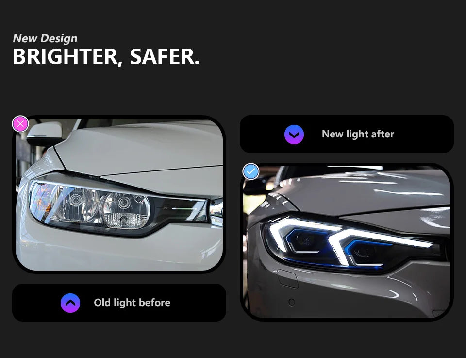 BMW F30/F31 LED Projector Headlights (2012–2018)