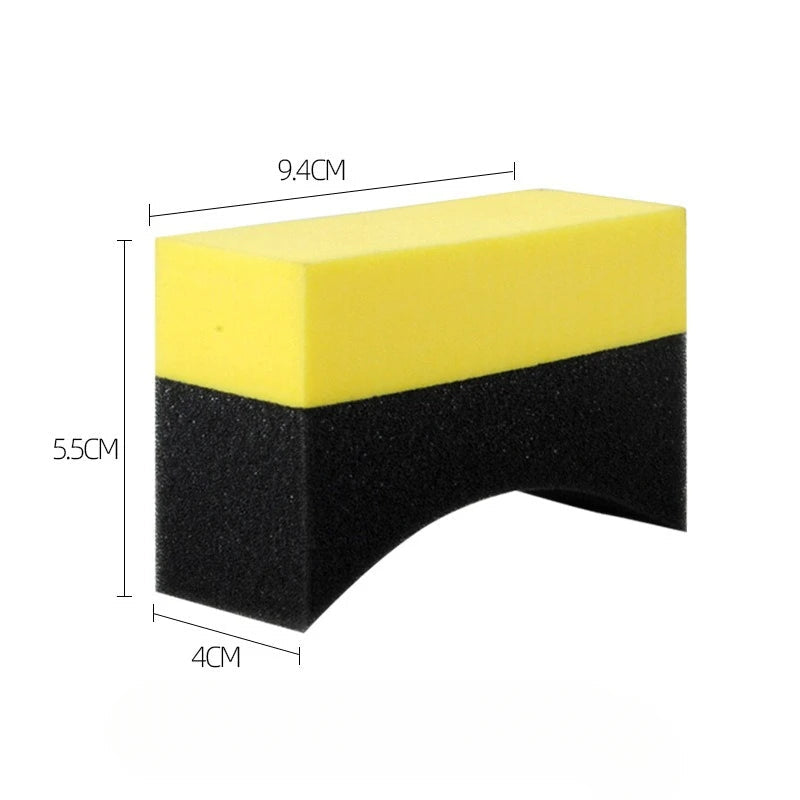 Car Tire Cleaning Sponge Auto Wheel Microfiber Suction Sponge Brush Set for Cars Wheels Tyre Clean Polishing Detail Brushes Tool Revix