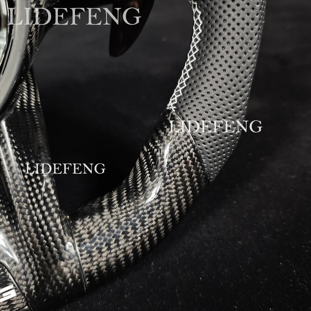 Retorfit LED Carbon Fiber Steering Wheel For Mercedes Benz AMG W204 W205 W213 C63 E63 G63 G55 G500 W212 W463 CLS63 GLA CLA Revix