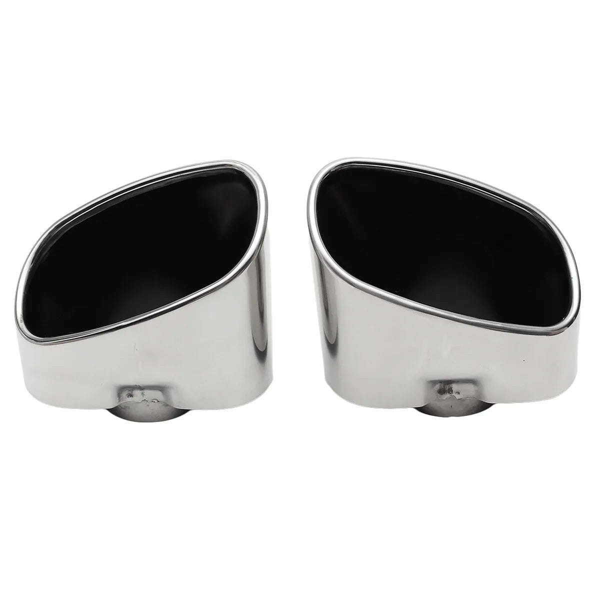 2pcs Stainless Steel Chrome Exhaust Dual Tail Pipe Muffler Tip For BMW X5 E70 08-13 Exhaust Pipe Tailpipe Mufflers Revix