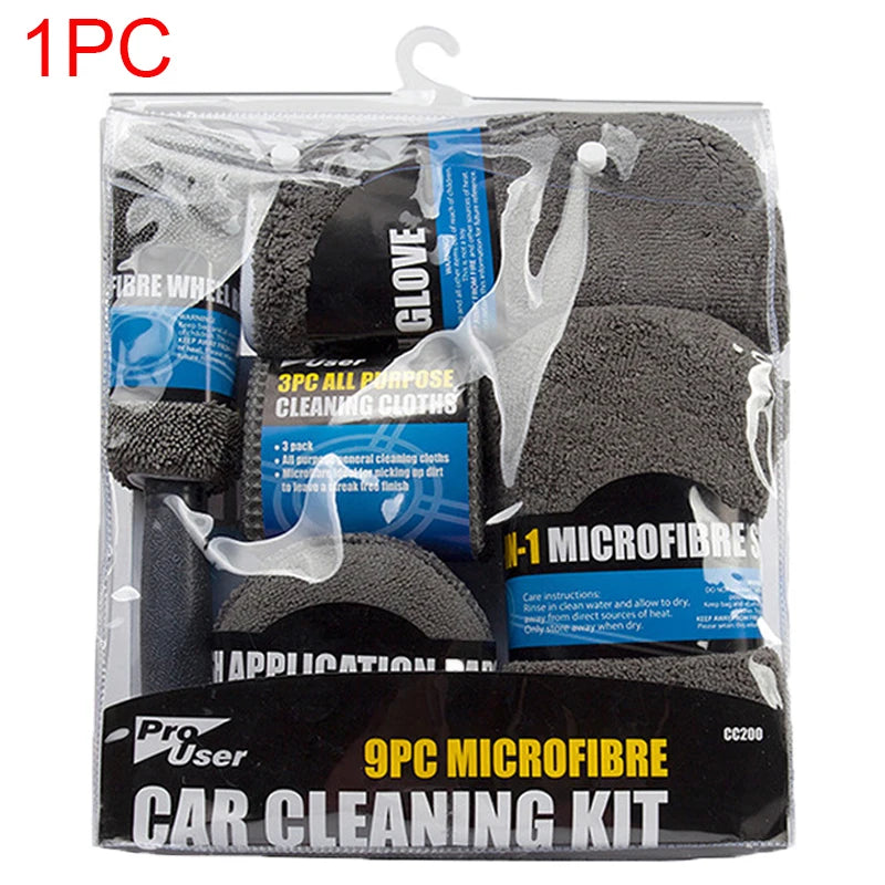 9pcs Set Car Wash Cleaning Revix