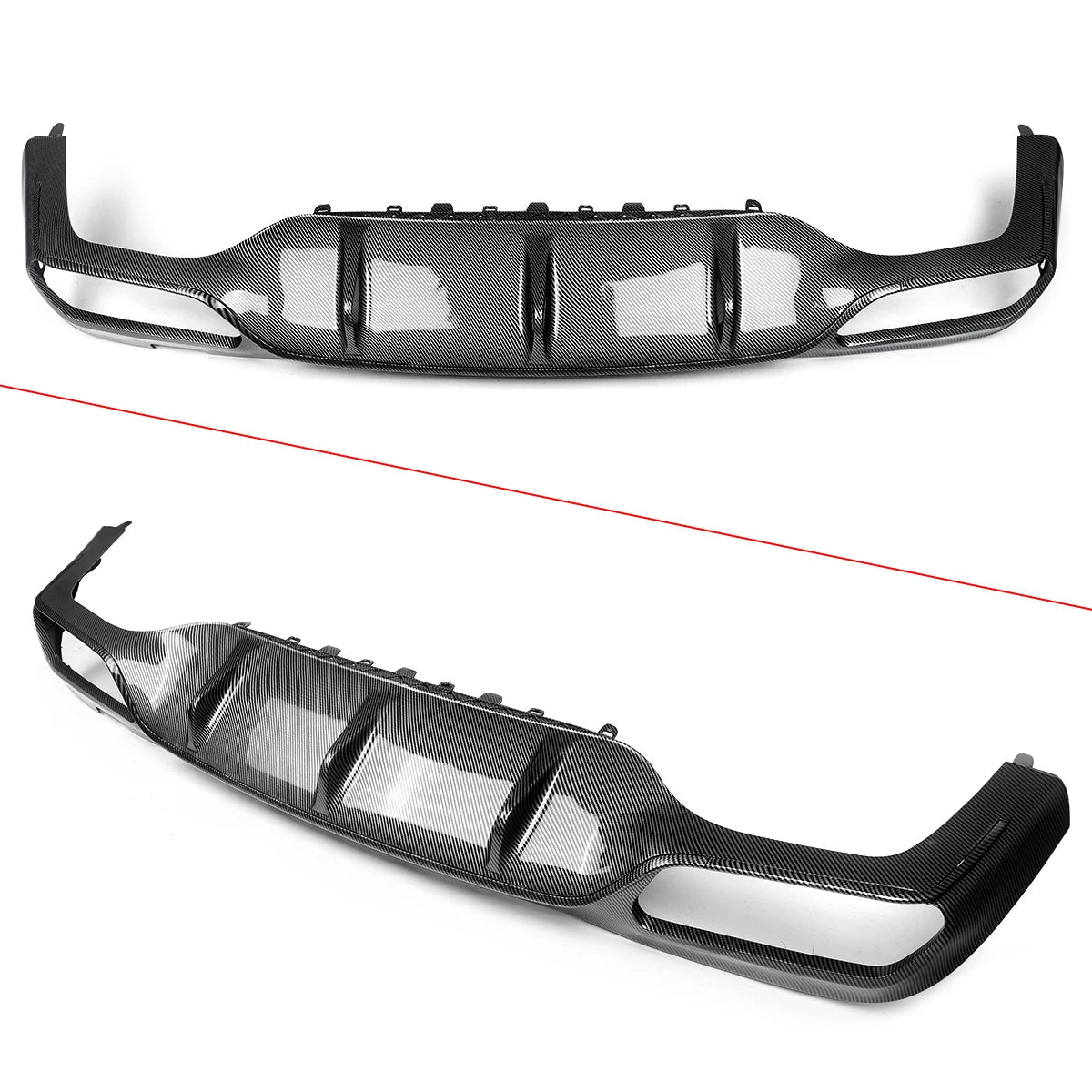 Rear Diffuser+Exhaust Tips For MERCEDES BENZ W213 E CLASS AMG-Line 2016-2020 Revix