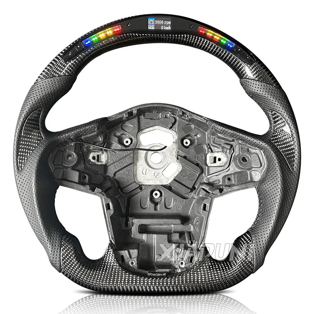 Customized LED RPM Steering Wheel For Toyota Supra A90 A91 2019-2024 Model Carbon Fiber Racing Wheel Revix