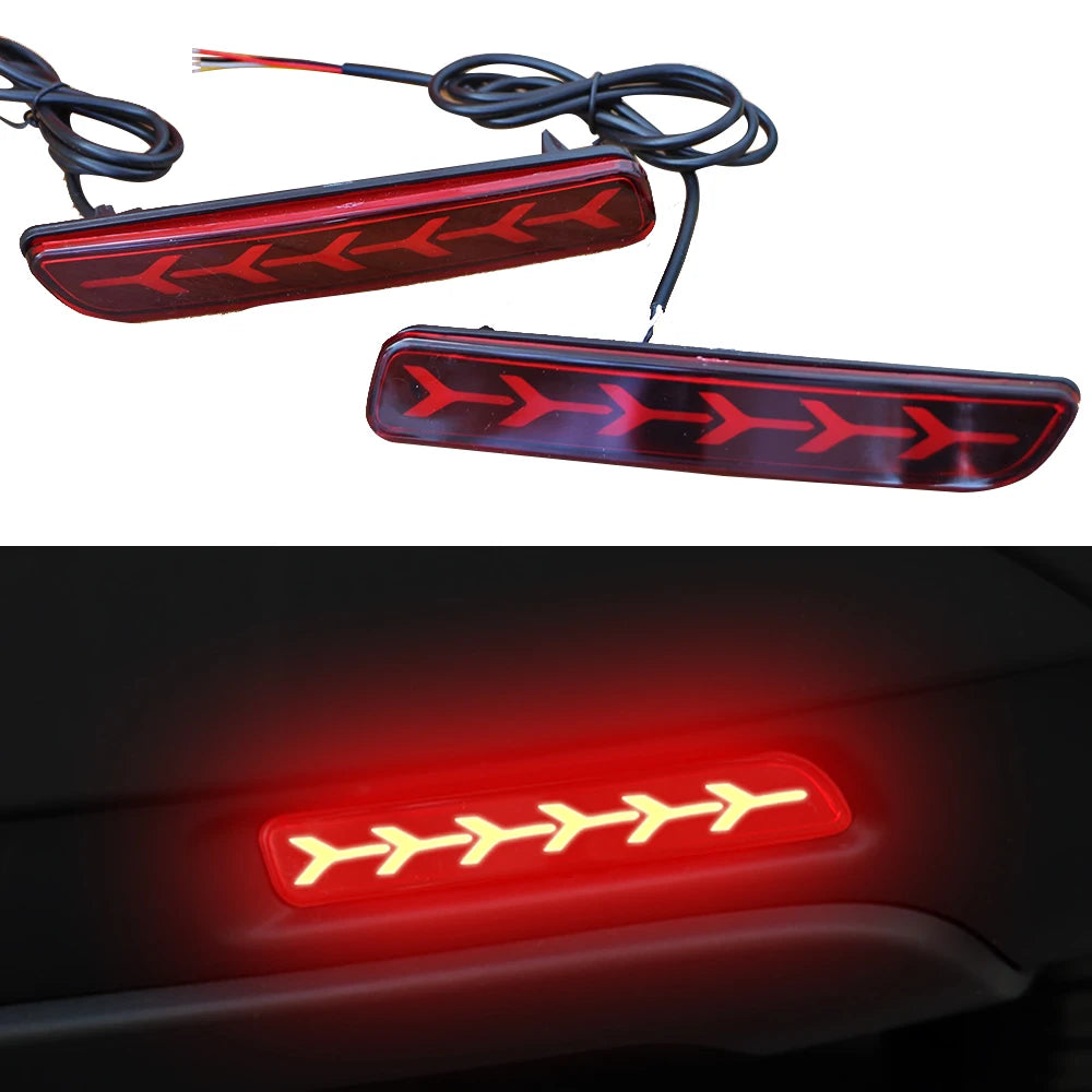 Car Flashing 2Pcs Led Brake Lights Rear Bumper Lamp Reflector Tail Lamp for Suzuki Ertiga Ciaz Vitara S-Cross SX4 Splash Revix