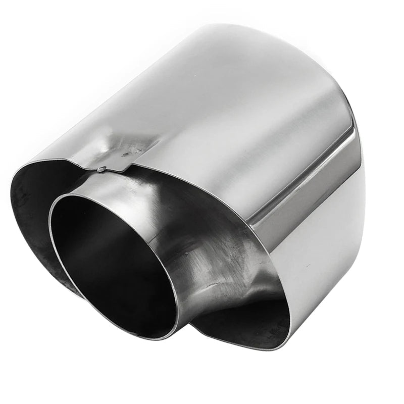 2pcs Stainless Steel Chrome Exhaust Dual Tail Pipe Muffler Tip For BMW X5 E70 08-13 Exhaust Pipe Tailpipe Mufflers Revix