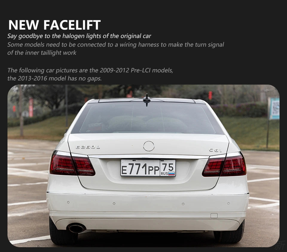 Mercedes E-Class W212 LED Tail Light Upgrade