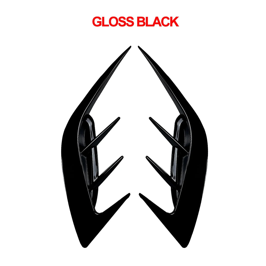 2Pcs Rear Bumper Side Vent C Canard Covers For KIA Stinger 2017-2023 Front Bumper Trim Canards Car Styling Accessory Revix