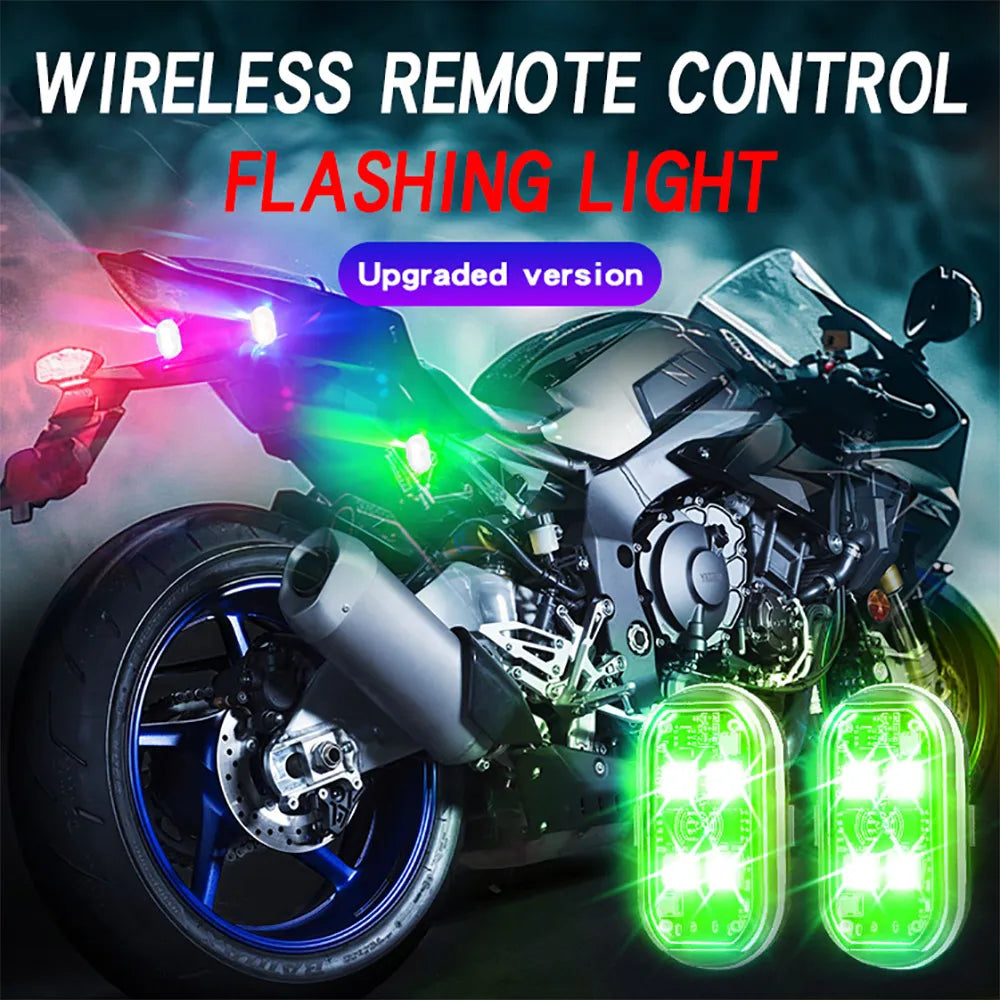 4/6pcs Wireless LED Atmosphere Lights, 8 Colors Rechargeable LEDs Revix