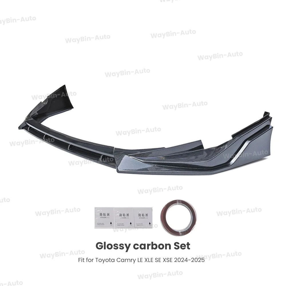 For Toyota Camry LE XLE SE XSE 2024-2025 Front Bumper Lip Rear Diffuser Side Spillter Spoiler Camry 2023 2024 Body Tuning Revix