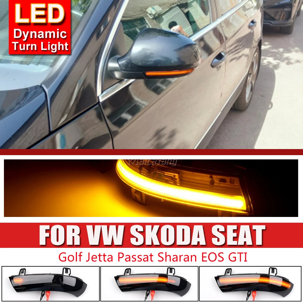 LED Dynamic Turn Signal – Flowing Blinker for VW Passat/GOLF/JETTA Revix