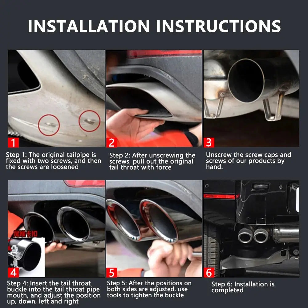 Car Exhaust Pipe Muffler Tail Tip Exhaust System Pipe Auto Tail Air Outlet Vent Body Kit For Porsche Macan 2019-2021 CR2038 Revix