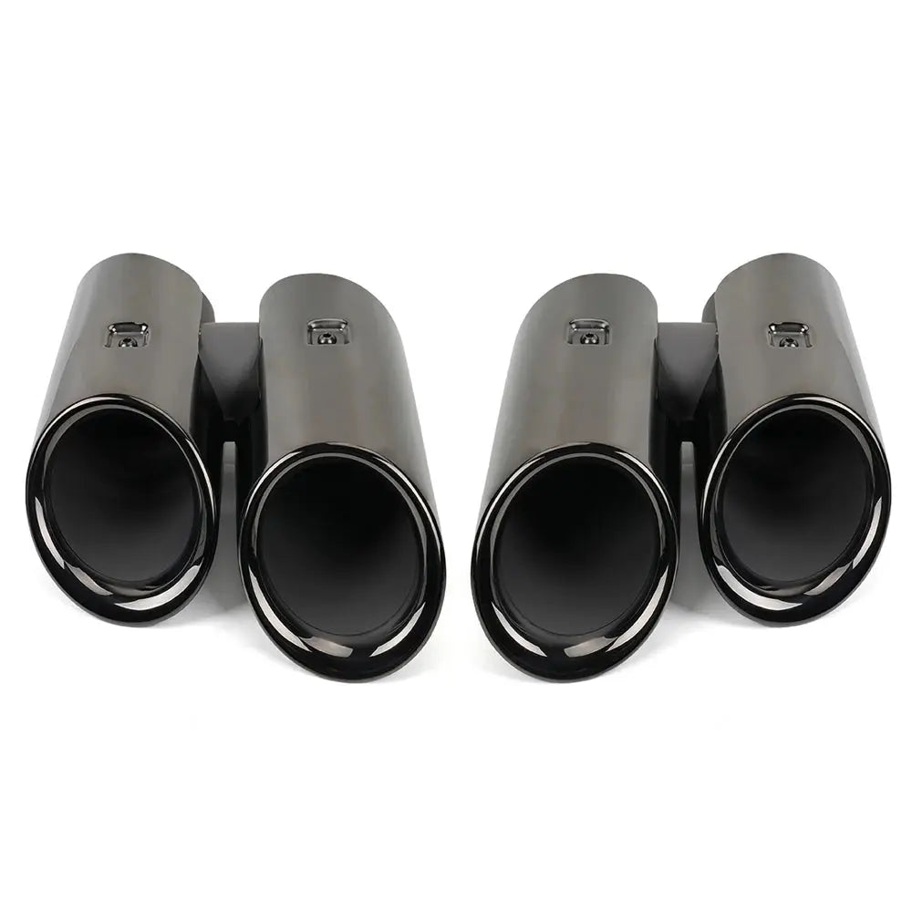 Car Exhaust Pipe Muffler Tail Tip Exhaust System Pipe Auto Tail Air Outlet Vent Body Kit For Porsche Macan 2019-2021 CR2038 Revix
