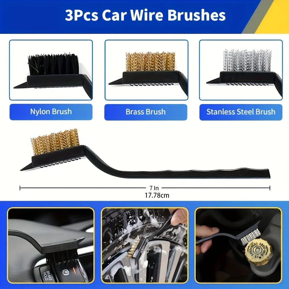 27 Pcs RV Car Wash Kit, Car Accessories, Cleaning Supplies, Car Cleaning Brush, Car Repair Kit, Car Repair Brush, Bathroom Revix