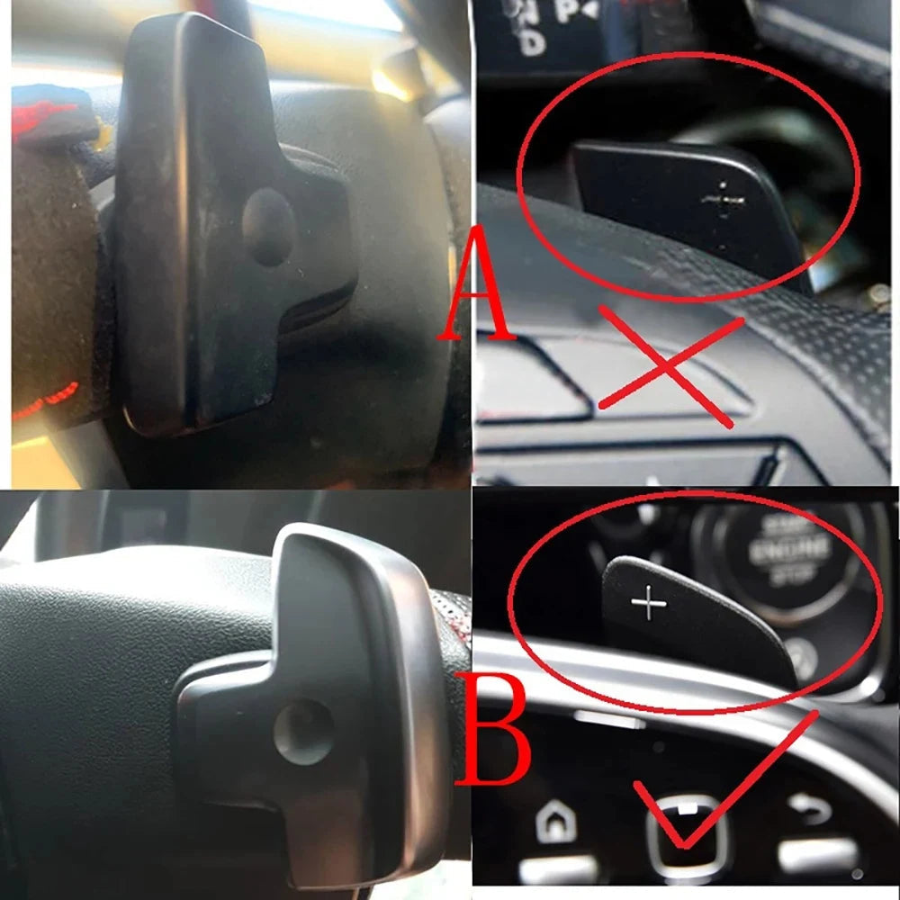 Steering Wheel Paddle Shifter For Mercedes-Benz A Class W177 sedan V177 B C E Class W205 W246 W213 GLA Revix