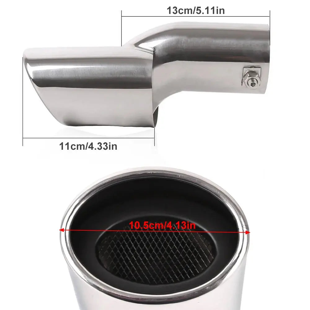 1Pcs Car Exhaust Tip for Honda Civic 10th Gen 4dr Sedan 2016 2017 Exterior Accessories Rear Exhaust Muffler Tip End Pipe Revix