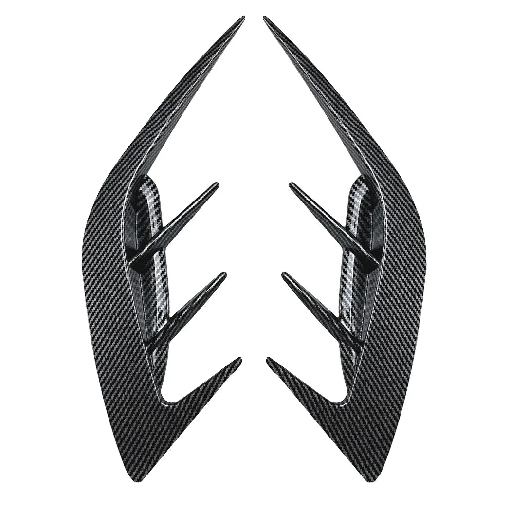 2Pcs Rear Bumper Side Vent C Canard Covers For KIA Stinger 2017-2023 Front Bumper Trim Canards Car Styling Accessory Revix