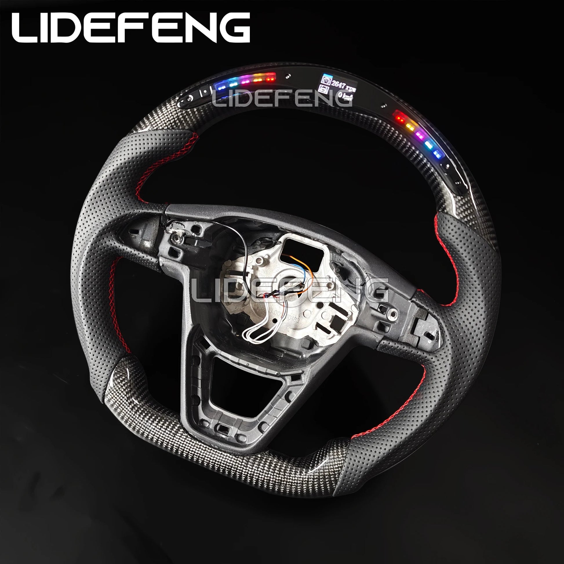 LED RPM Steering Wheel Fit For Seat Leon FR Cupra 5F Ibiza 6F Arona Ateca Leon ST Alhambra 2014~2019 Customized Steering Wheel Revix