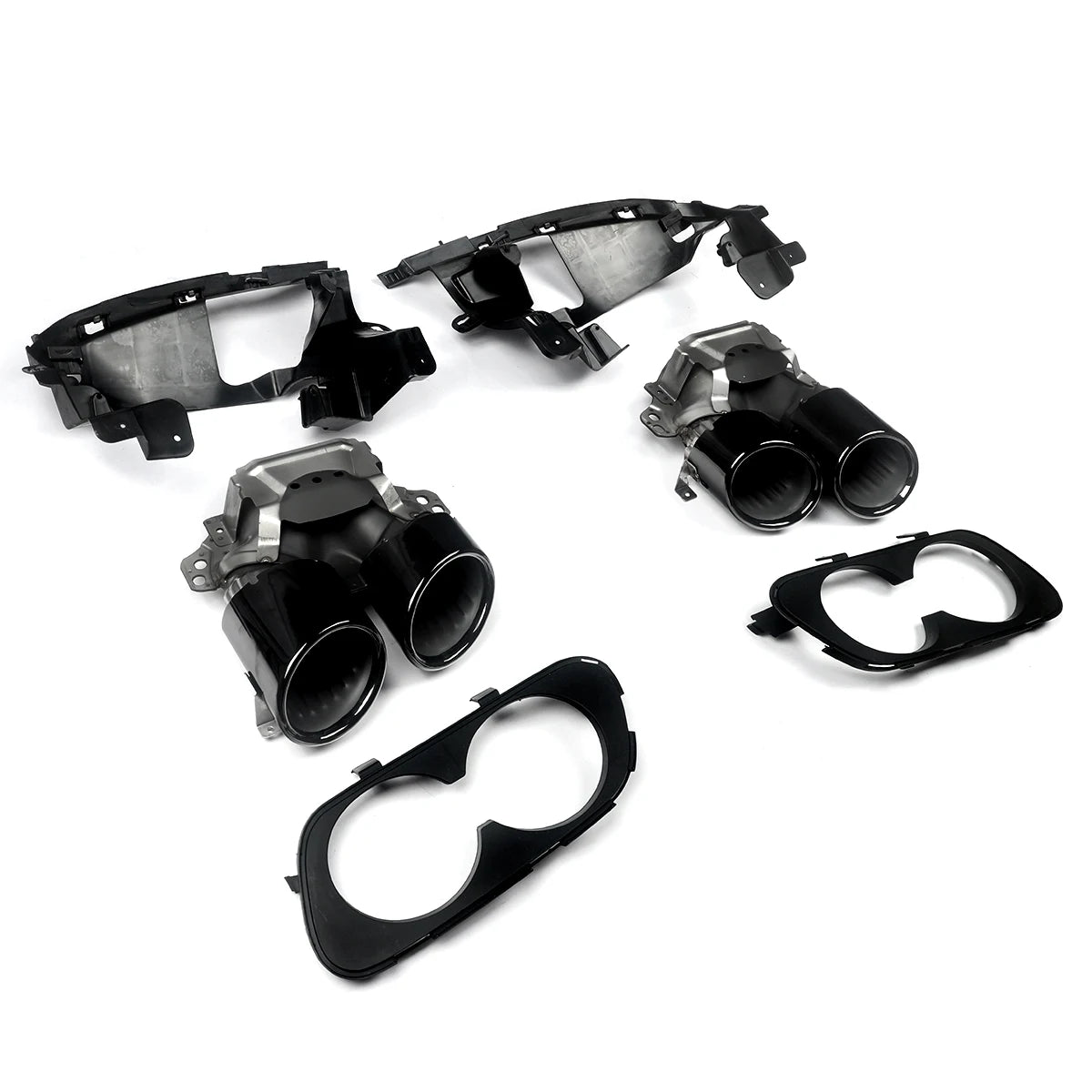 Mercedes-Benz GLE53 Rear Bumper Diffuser Lip + Exhaust Tips For GLE350 GLE400 GLE450 GLE580 2019+ Revix