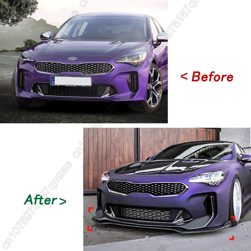 Front Bumper Diffuser For Kia Stinger GT 2018-2023 Revix