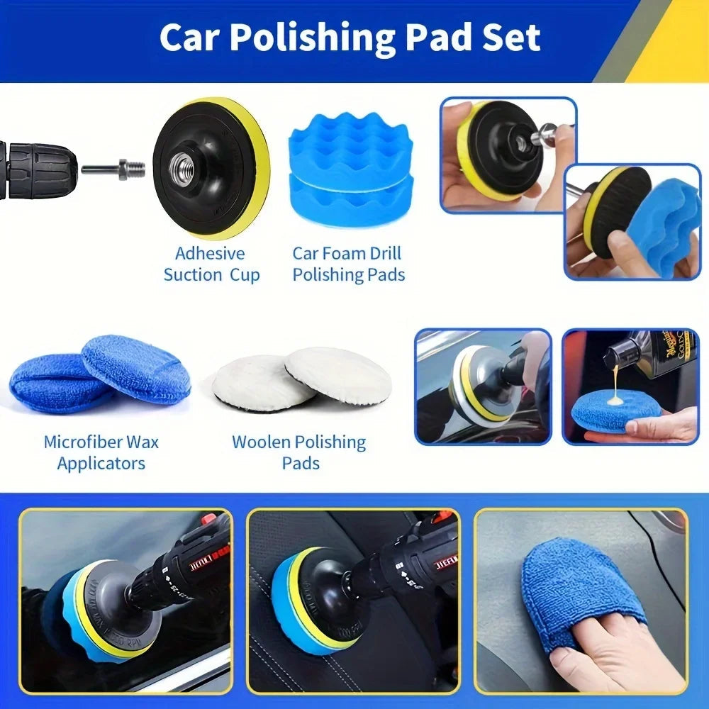 27 Pcs RV Car Wash Kit, Car Accessories, Cleaning Supplies, Car Cleaning Brush, Car Repair Kit, Car Repair Brush, Bathroom Revix