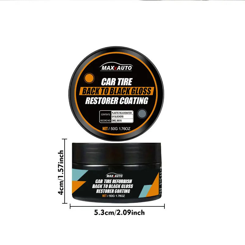 Car Tire & Panel Restoration Kit – Wax & Shine Revix