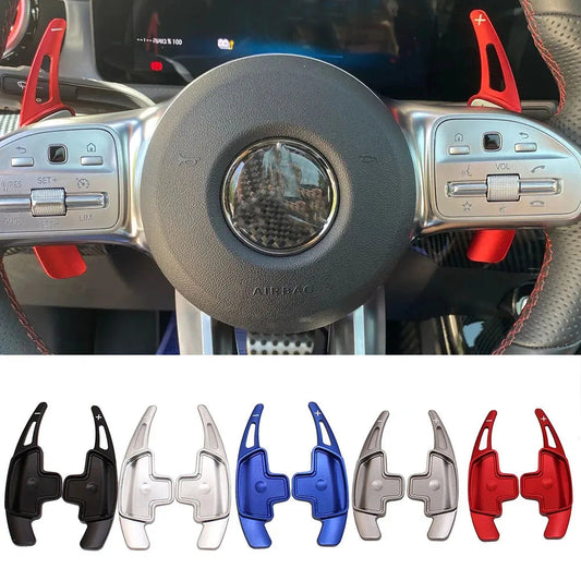 Steering Wheel Paddle Shifter For Mercedes-Benz A Class W177 sedan V177 B C E Class W205 W246 W213 GLA Revix
